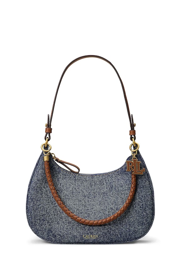 Lauren Ralph Lauren kabelka dámska rifľová modrá 431P15640