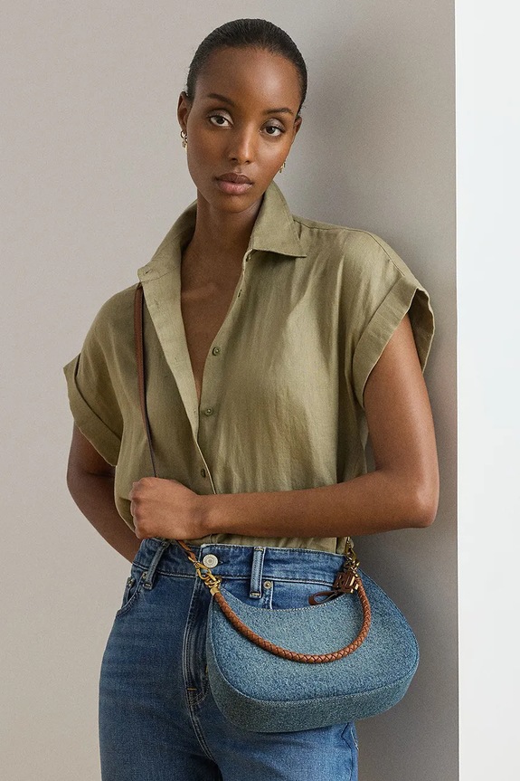 Lauren Ralph Lauren kabelka dámska rifľová 431P15640