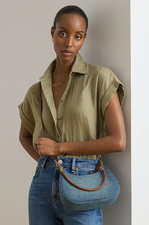 Lauren Ralph Lauren kabelka dámska rifľová 431P15640