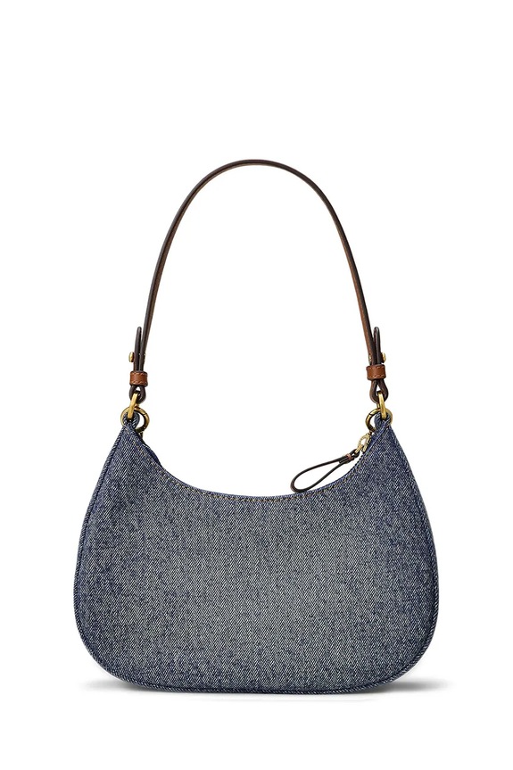 Doplnky Lauren Ralph Lauren kabelka dámska rifľová 431P15640 modrá