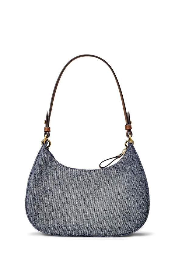 Doplnky Lauren Ralph Lauren kabelka dámska rifľová 431P15640 modrá