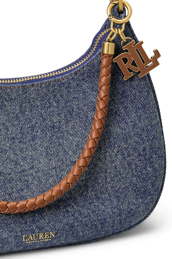 Lauren Ralph Lauren kabelka dámska rifľová modrá 431P15640