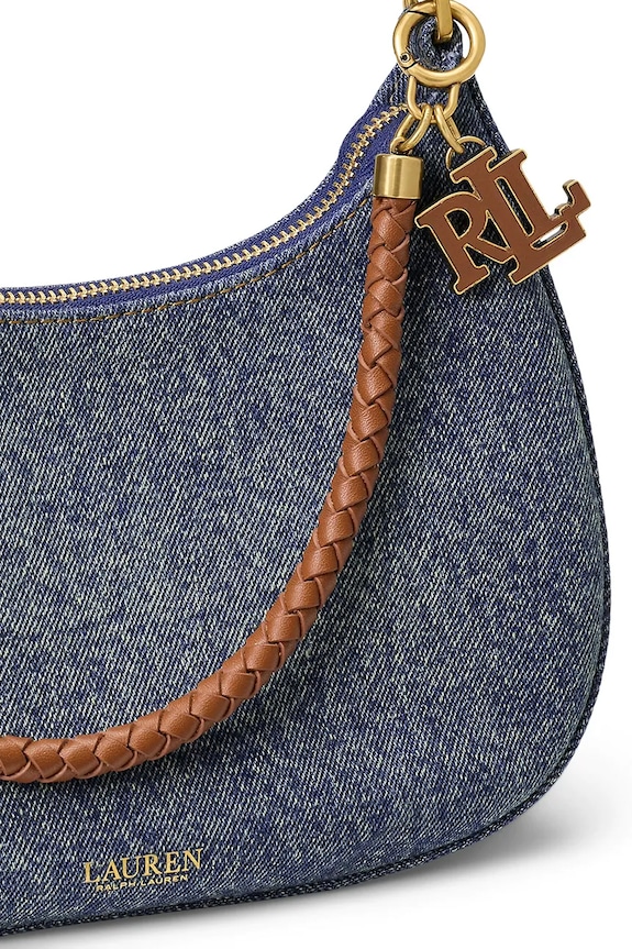 Lauren Ralph Lauren kabelka dámska rifľová modrá 431P15640