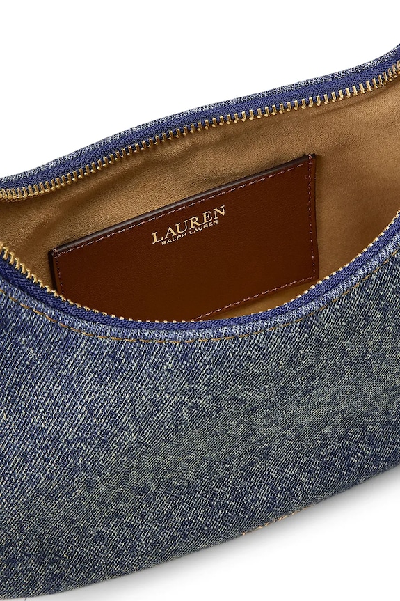 Lauren Ralph Lauren kabelka dámska rifľová 431P15640 modrá