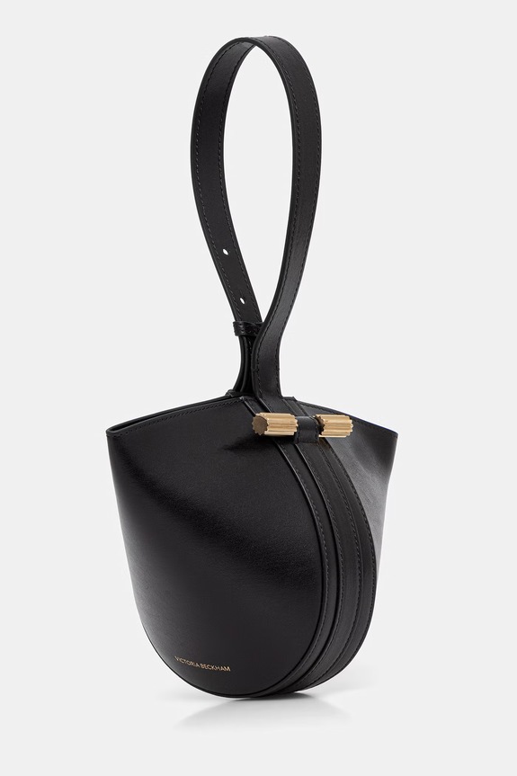 Victoria Beckham hobo bag pentru femei din piele Portofino B325AAC006639A negru AW26