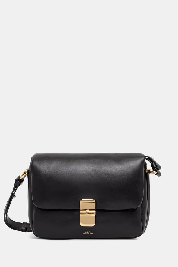 A.P.C. crossbody kabelka dámská kožená sac grace soft černá PXCBS.F67022