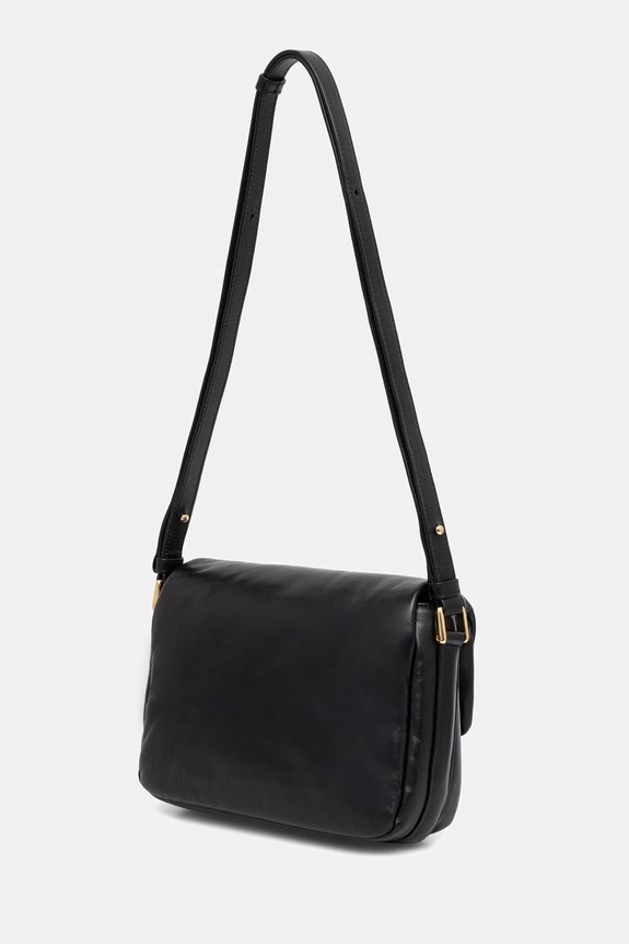 Doplňky A.P.C. crossbody kabelka dámská kožená sac grace soft PXCBS.F67022 černá