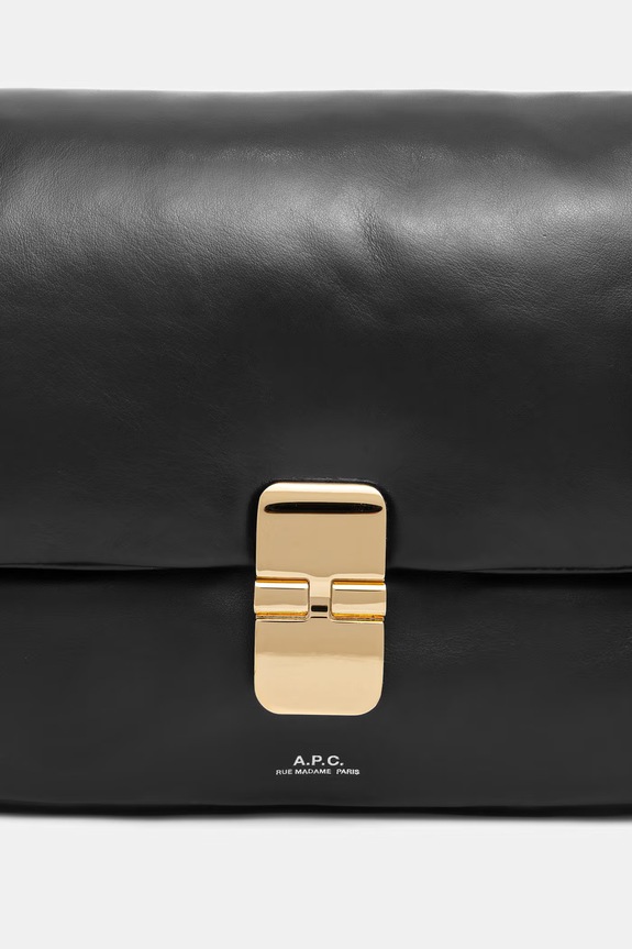 A.P.C. crossbody kabelka dámská kožená sac grace soft PXCBS.F67022 černá