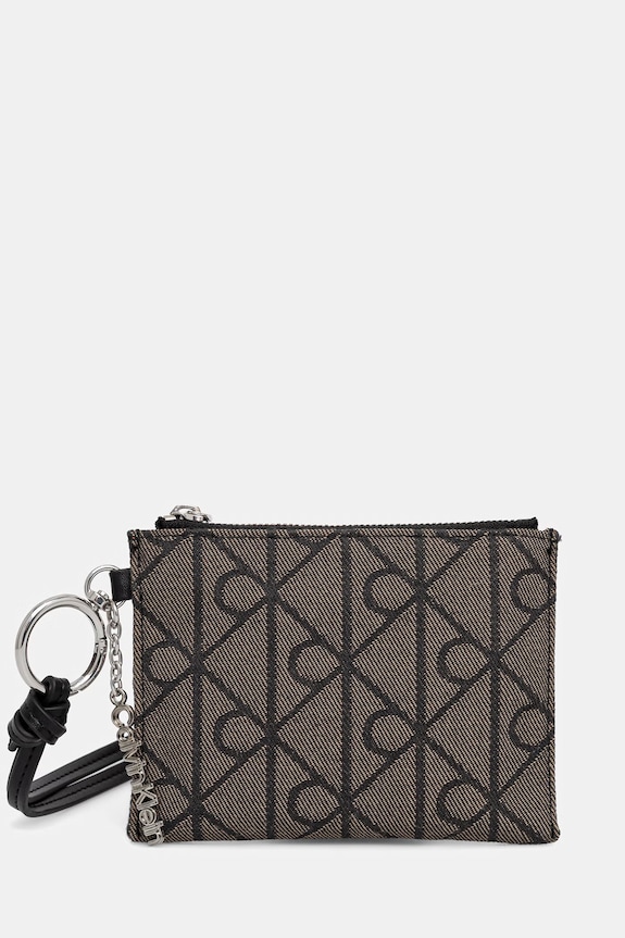 Calvin Klein peňaženka zapínaná na sponu dámska béžová LV04F1266G