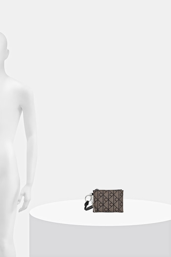Calvin Klein peňaženka zapínaná na sponu dámska LV04F1266G béžová