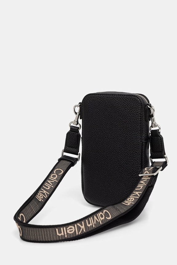 Dodaci Calvin Klein torbica za telefon za žene od imitacije kože LV04F1222G crna