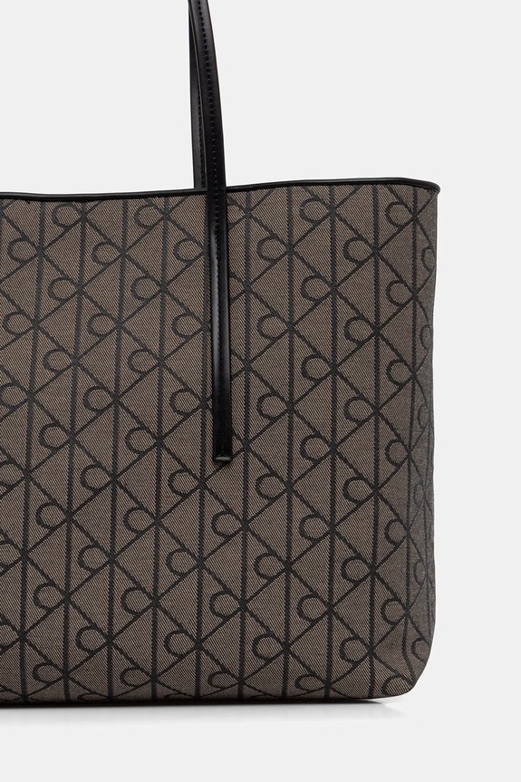 Akcesoria Calvin Klein torebka shopper damska LV04F3750G brązowy