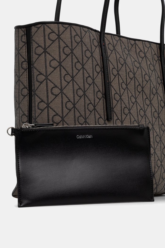 Calvin Klein torebka shopper damska LV04F3750G brązowy