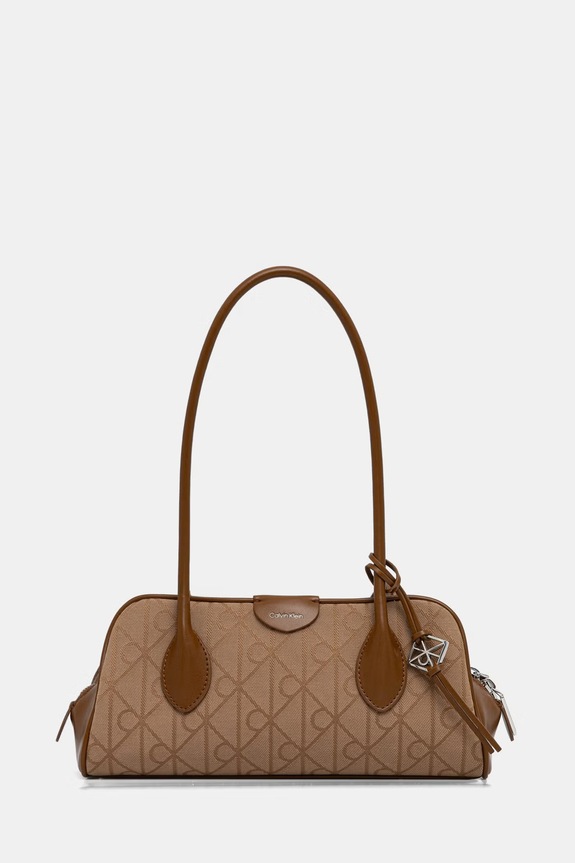 Calvin Klein torebka bagietka damska brązowy LV04F3744G