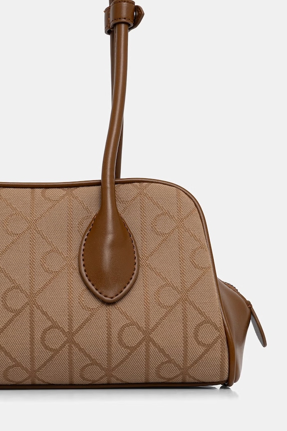 Akcesoria Calvin Klein torebka bagietka damska LV04F3744G brązowy