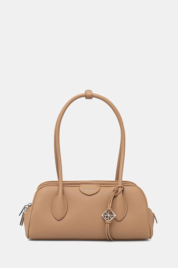 Calvin Klein torebka bagietka damska beżowy LV04F3743G