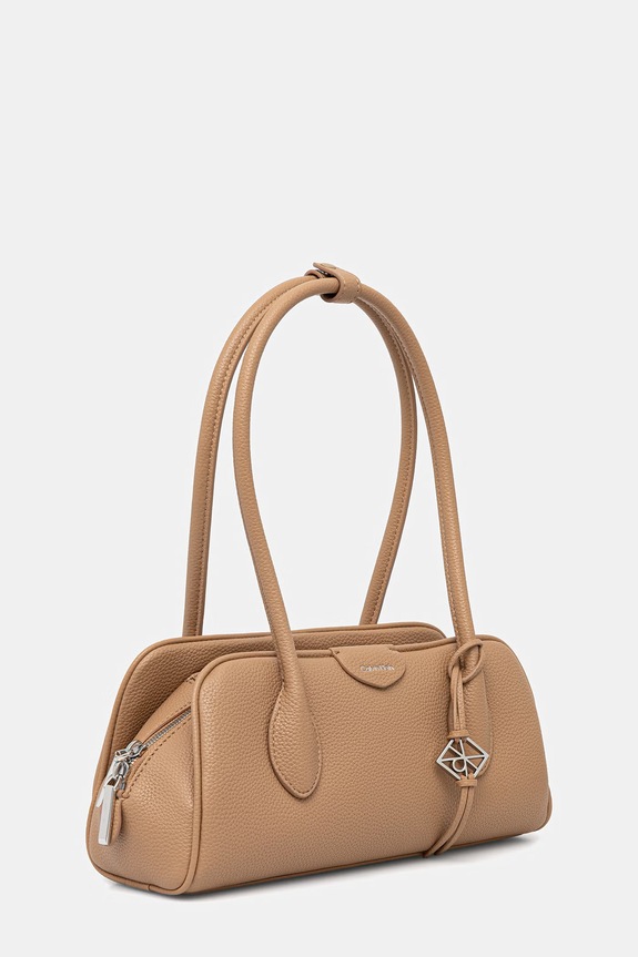 Calvin Klein torebka bagietka damska LV04F3743G beżowy AW26