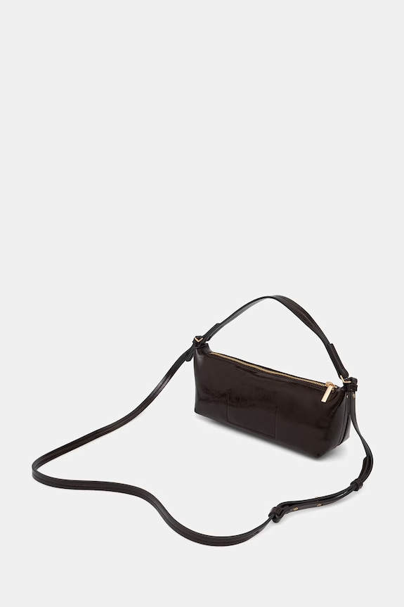 Dodatki Calvin Klein baguette torbica ženska iz umetnega usnja LV04F3738G rjava