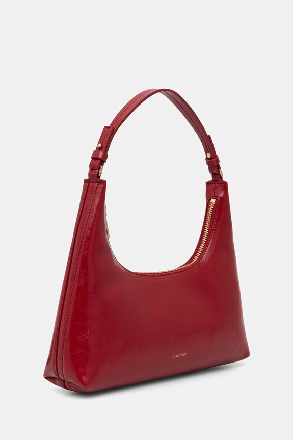 Calvin Klein crossbody torba za žene od imitacije kože LV04F3737G crvena AW26