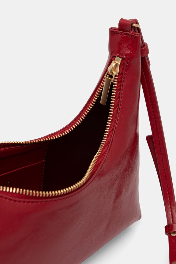 Calvin Klein crossbody torba za žene od imitacije kože LV04F3737G crvena