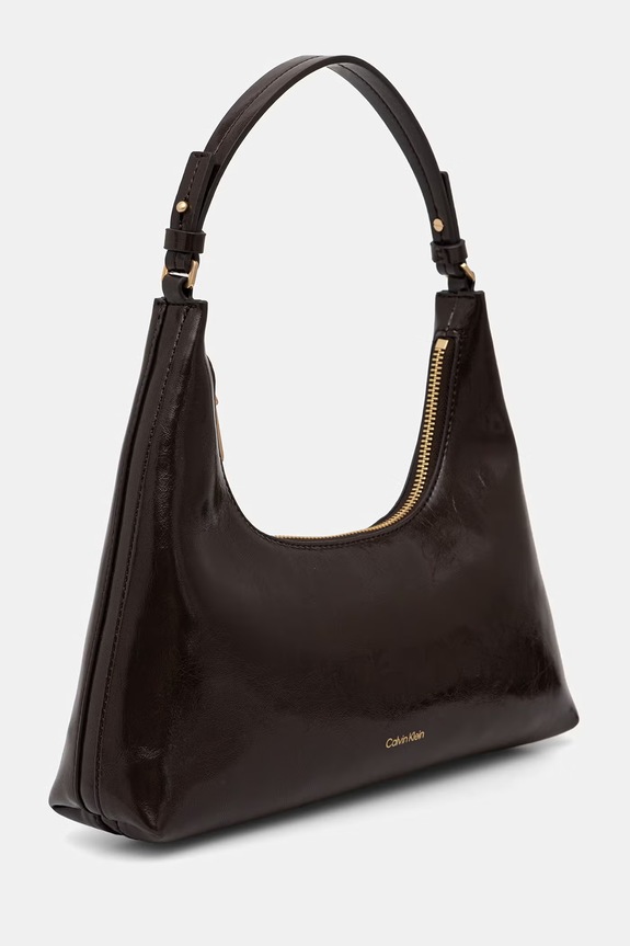 Calvin Klein torebka crossbody damska z imitacji skóry LV04F3737G brązowy AW26