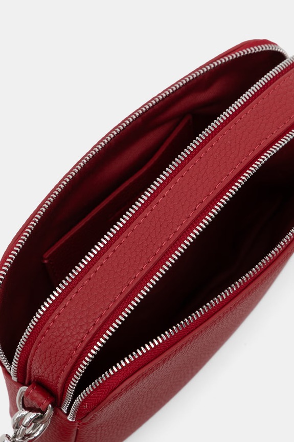 Calvin Klein torebka crossbody damska z imitacji skóry LV04F3656G czerwony