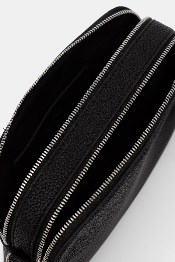Calvin Klein torebka crossbody damska z imitacji skóry LV04F3656G czarny
