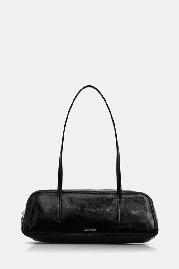 Calvin Klein kabelka typu baguette dámska z imitácie kože čierna LV04F3638G
