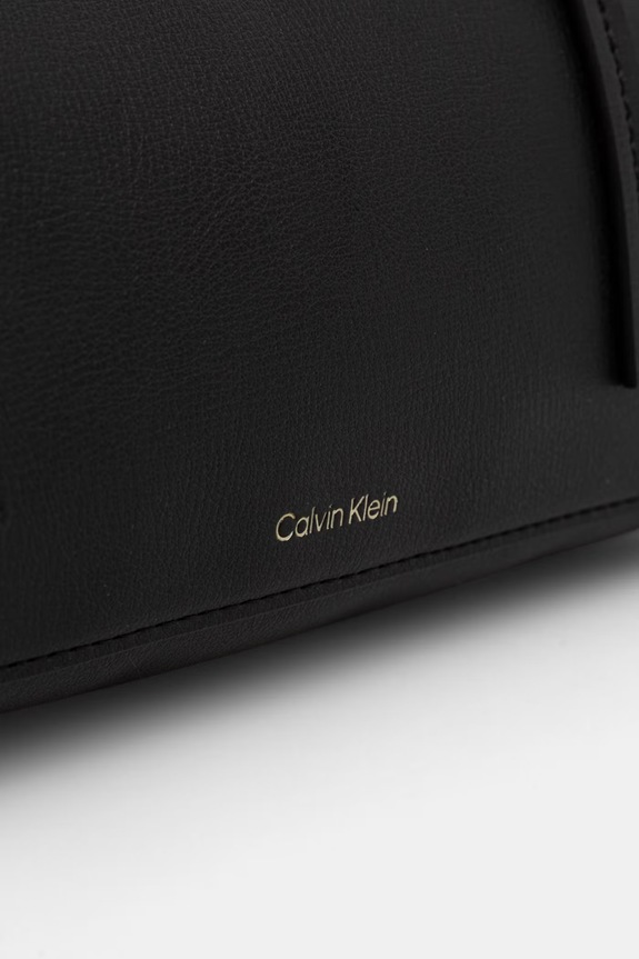 Calvin Klein geantă baguette pentru femei, cu imitație de piele negru LV04F3636G