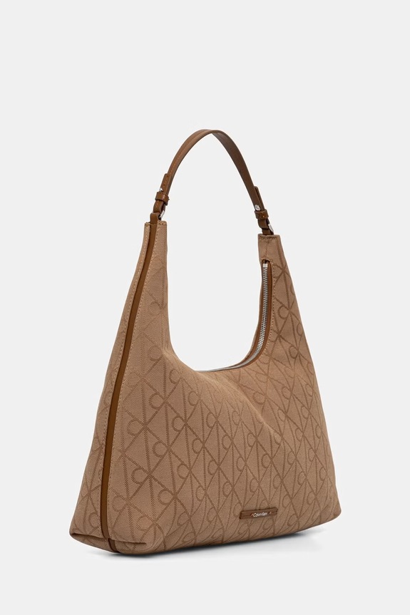Calvin Klein torebka hobo damska LV04F3635G beżowy AW26