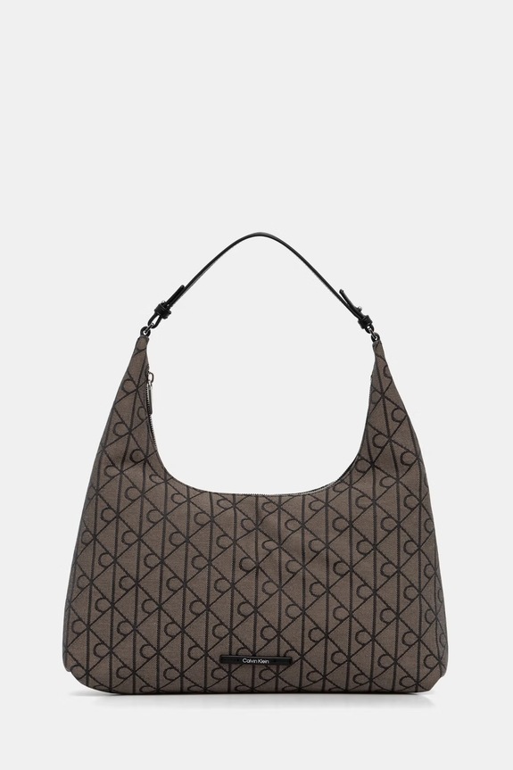 Calvin Klein torebka hobo damska brązowy LV04F3635G