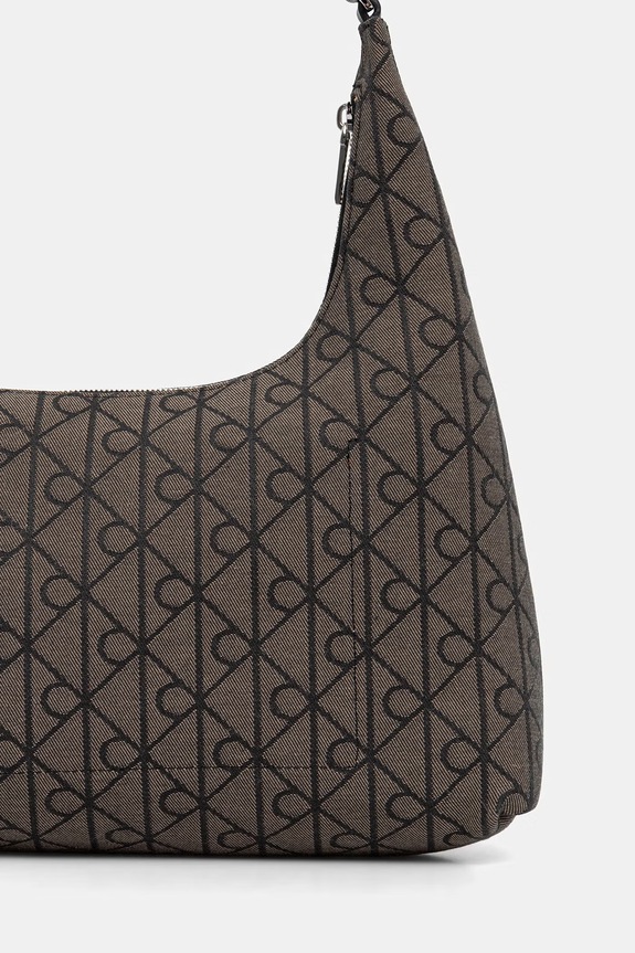 Akcesoria Calvin Klein torebka hobo damska LV04F3635G brązowy