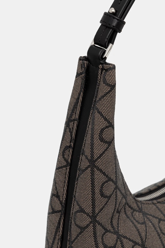 Calvin Klein torebka hobo damska brązowy LV04F3635G