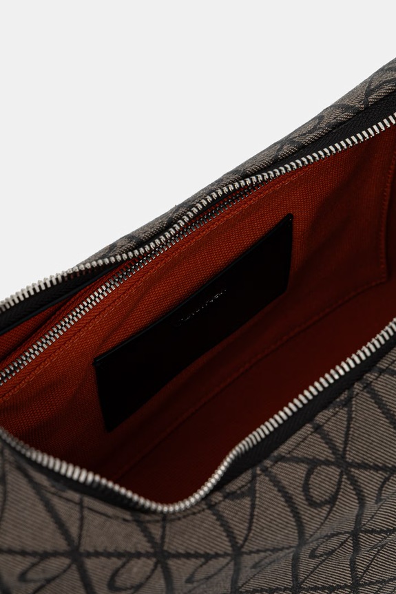 Calvin Klein torebka hobo damska LV04F3635G brązowy