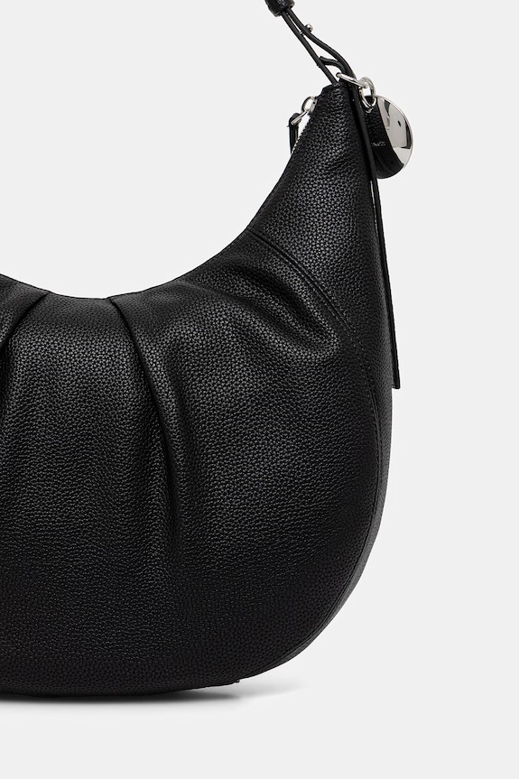 Doplnky Calvin Klein kabelka hobo dámska z imitácie kože LV04F3555G čierna