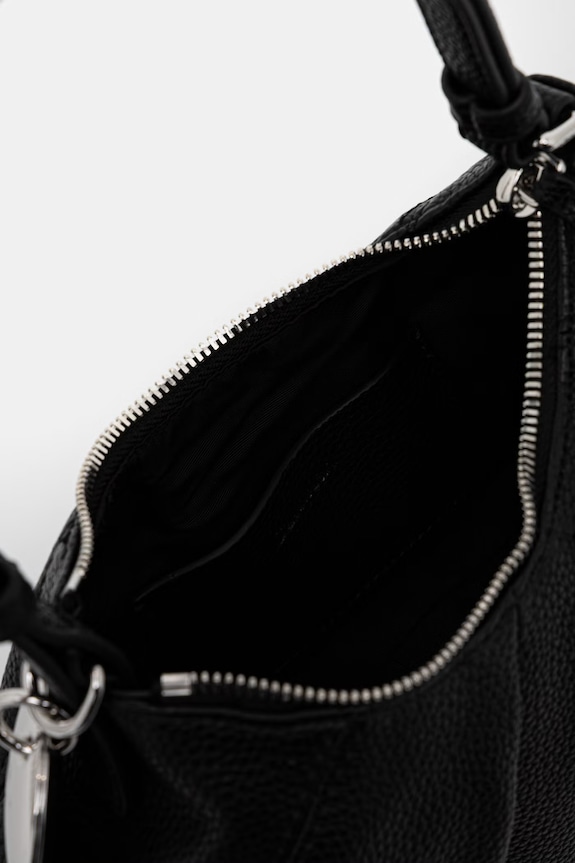 Calvin Klein torebka hobo damska z imitacji skóry LV04F3554G czarny