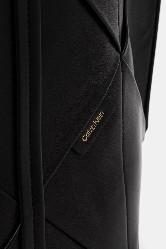 Calvin Klein torebka shopper damska z imitacji skóry czarny LV04F3548G