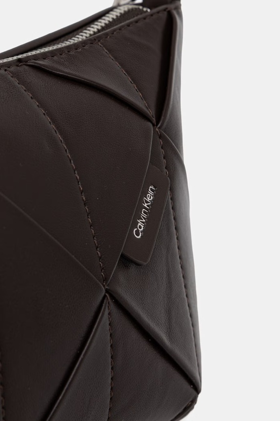 Calvin Klein torebka crossbody damska z imitacji skóry brązowy LV04F3546G