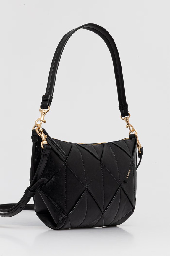 Calvin Klein torebka crossbody damska z imitacji skóry LV04F3546G czarny AW26