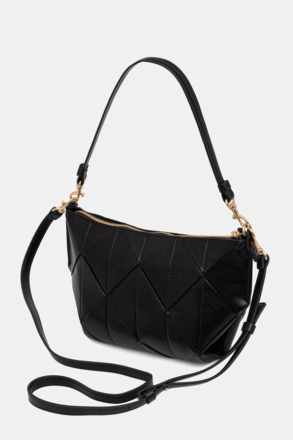 Akcesoria Calvin Klein torebka crossbody damska z imitacji skóry LV04F3546G czarny