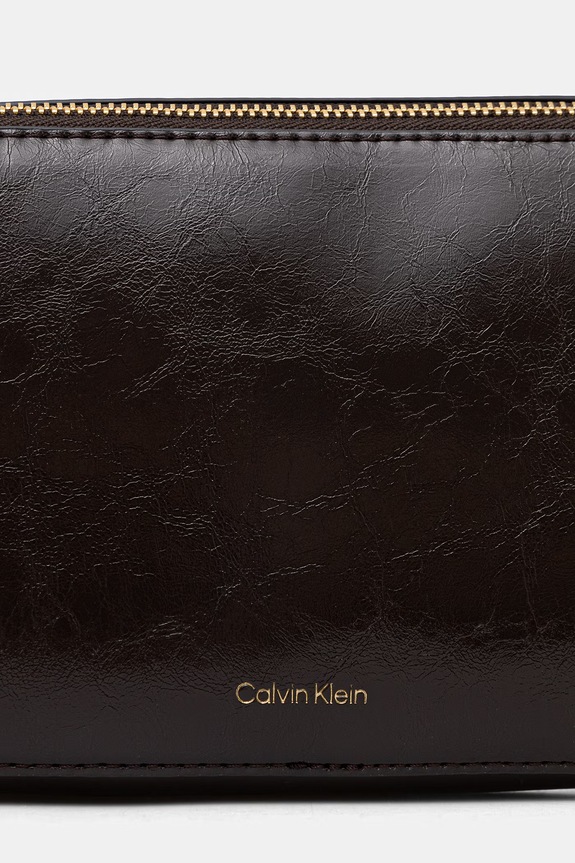 Calvin Klein Τσάντα χιαστί γυναικεία καφέ LV04F3539G