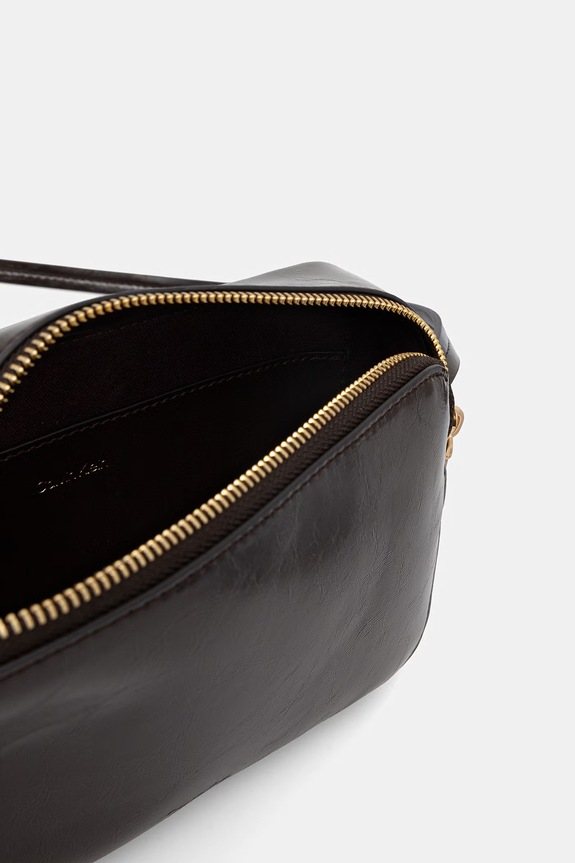 Calvin Klein Τσάντα χιαστί γυναικεία LV04F3539G καφέ