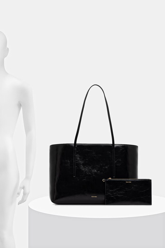 Calvin Klein kabelka typu shopper dámska z imitácie kože LV04F3537G