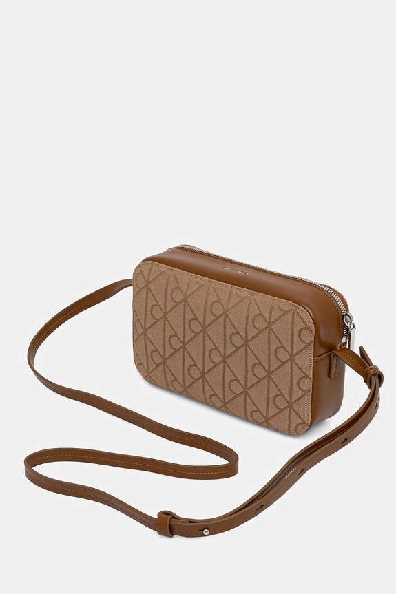 Akcesoria Calvin Klein torebka crossbody damska LV04F3533G beżowy