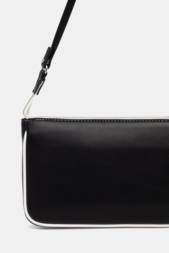 Dodaci Calvin Klein mala torba hobo za žene od imitacije kože LV04F1220G crna