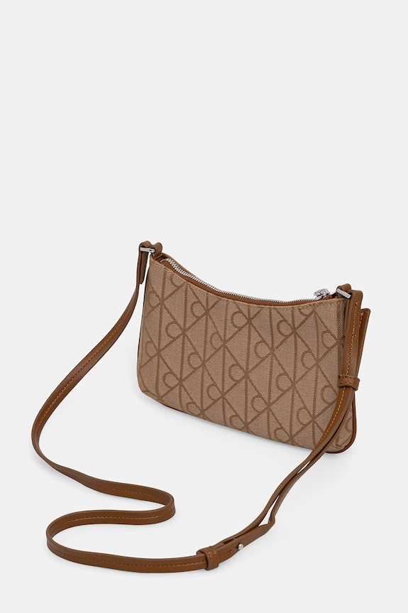 Akcesoria Calvin Klein torebka crossbody damska LV04F1164G beżowy