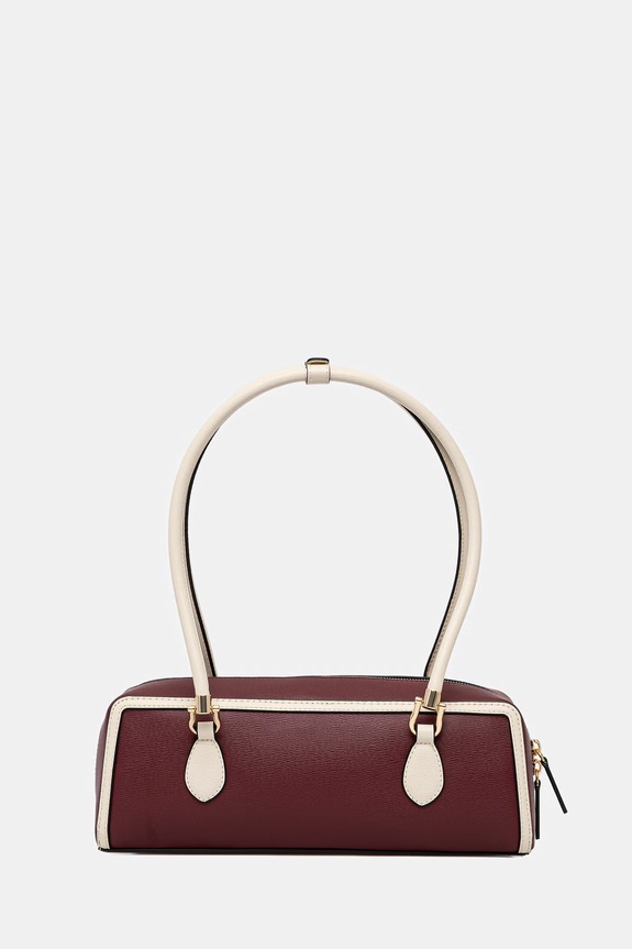 Dodaci Tommy Hilfiger baguette torbica za žene od imitacije kože AW0AW18900 bordo