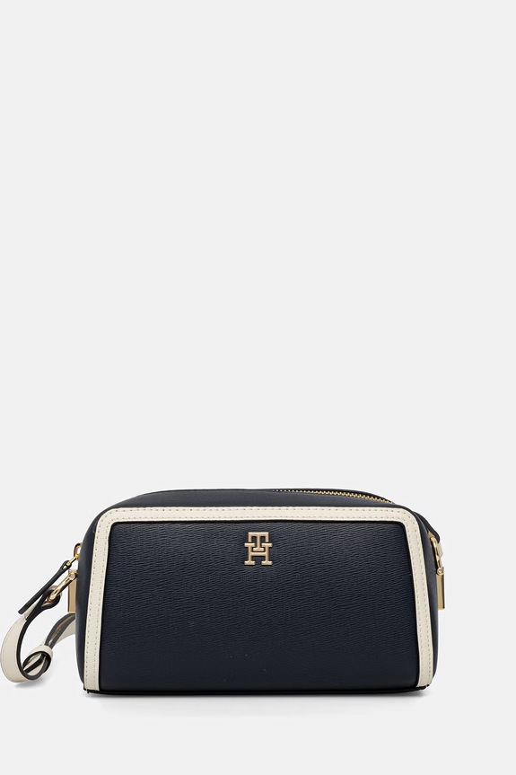 Tommy Hilfiger χιαστί γυναικεία από απομίμηση δέρματος σκούρο μπλε AW0AW18899