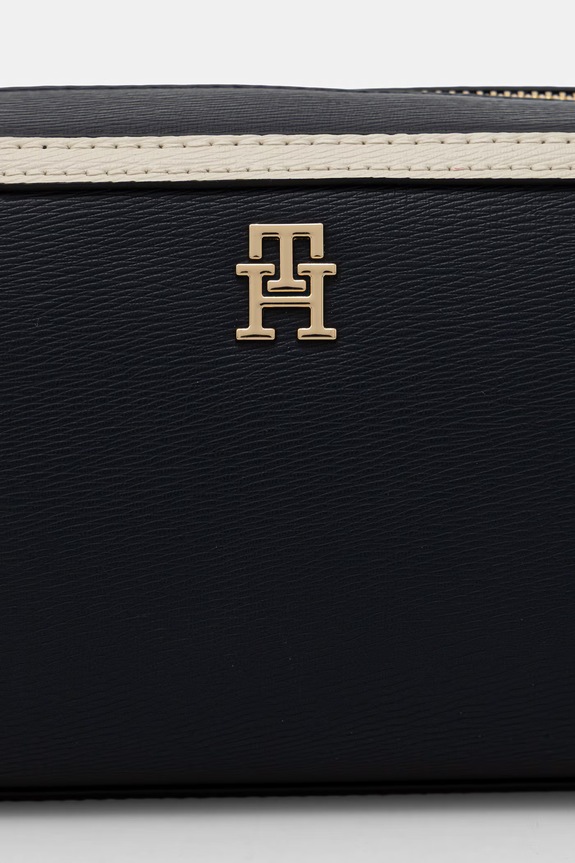 Αξεσουάρ Tommy Hilfiger χιαστί γυναικεία από απομίμηση δέρματος AW0AW18899 σκούρο μπλε