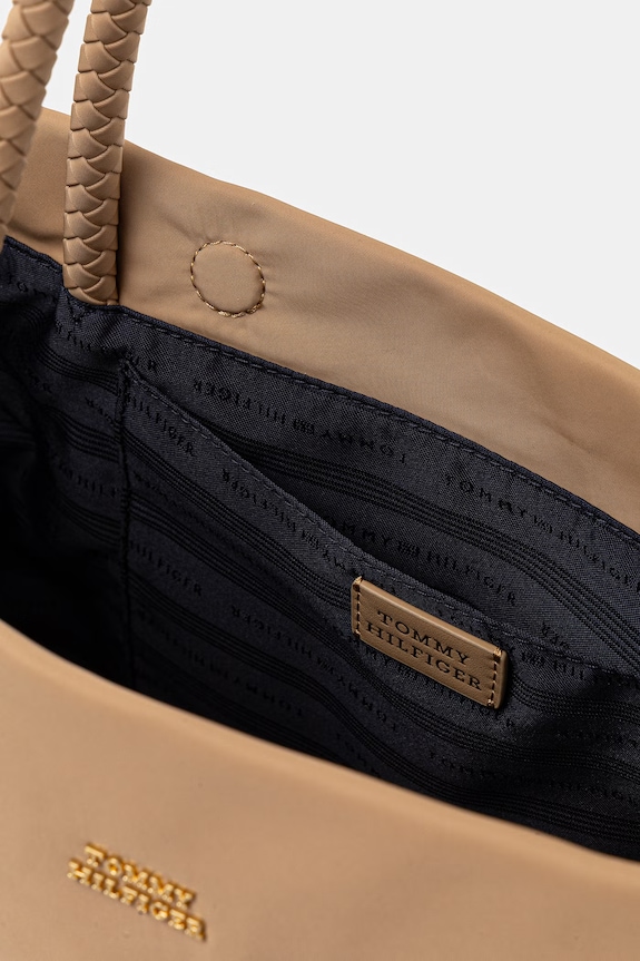 Tommy Hilfiger shopper γυναικεία μπεζ AW0AW18862